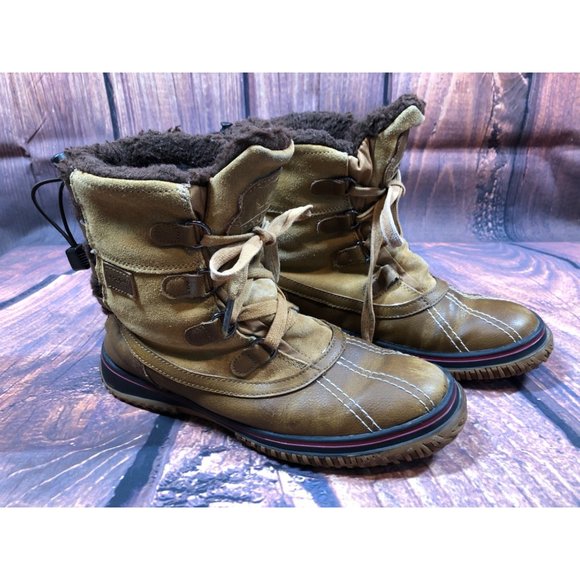 Pajar Canada Brown Lined Winter Snow Boots Womens 39 / 8-8.5 (v7k) - Picture 3 of 12